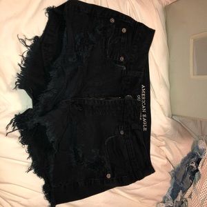 American Eagle ripped jean shorts